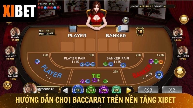 Hướng dẫn chơi Baccarat trên nền tảng Xibet