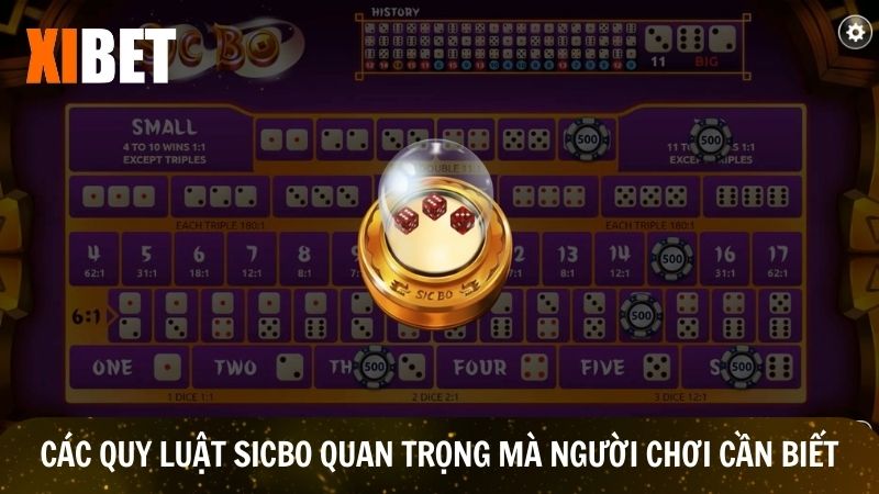 Một số quy luật sicbo quan trọng mà người chơi cần biết